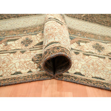Load image into Gallery viewer, 9&#39;x11&#39;10&quot; Toffee Brown, Khotan Influence All Over Intricate Design, 100% Wool, Hand Knotted, Zero Pile, Oriental Rug FWR453378