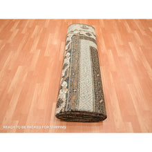 Load image into Gallery viewer, 9&#39;x11&#39;10&quot; Toffee Brown, Khotan Influence All Over Intricate Design, 100% Wool, Hand Knotted, Zero Pile, Oriental Rug FWR453378