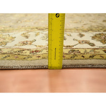 Load image into Gallery viewer, 7&#39;8&quot;x9&#39;10&quot; Tortilla Brown, Rajasthan With All Over Leaf Design, Hand Knotted, Wool And Silk, Soft Pile, Thick And Plush, Oriental Rug FWR453516