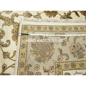 7'8"x10'1" Bayern Blue, Hand Knotted, Overdyed Kazak with Geometric Medallion Design, 100% Wool, Oriental Rug FWR121482