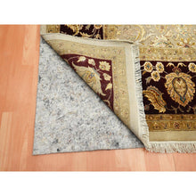 Load image into Gallery viewer, 8&#39;9&quot;x12&#39;1&quot; Parchment White, Rajasthan With All Over Leaf Design, Hand Knotted, Wool And Silk, Densely Woven, Thick And Plush, Oriental Rug FWR453582