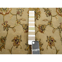 Load image into Gallery viewer, 3&#39;x5&#39;3&quot; Khaki Brown, Rajasthan With All Over Leaf Design, Hand Knotted, Densely Woven, Wool And Silk, Thick And Plush, Oriental Rug FWR453762