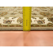 Load image into Gallery viewer, 3&#39;x5&#39;3&quot; Khaki Brown, Rajasthan with All Over Leaf Design, Hand Knotted, Densely Woven, Wool and Silk, Thick and Plush, Oriental Rug FWR453762