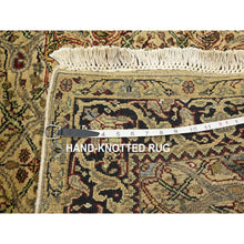 Load image into Gallery viewer, 3&#39;2&quot;x19&#39;4&quot; Golden Yellow, Hand Knotted, Rajasthan With All Over Leaf Design, Densely Woven, 100% Wool, Thick And Plush, Xl Runner, Oriental Rug FWR453792