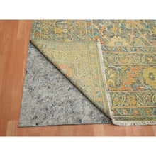 Load image into Gallery viewer, 9&#39;x12&#39;1&quot; Anchor Gray, Ziegler Mahal with Intricate Design, Shaved Low, 100% Wool, Hand Knotted, Vegetable Dyes, Oriental Rug FWR453816