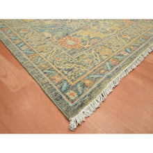 Load image into Gallery viewer, 9&#39;x12&#39;1&quot; Anchor Gray, Ziegler Mahal with Intricate Design, Shaved Low, 100% Wool, Hand Knotted, Vegetable Dyes, Oriental Rug FWR453816