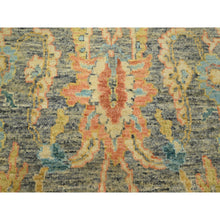 Load image into Gallery viewer, 9&#39;x12&#39;1&quot; Anchor Gray, Ziegler Mahal with Intricate Design, Shaved Low, 100% Wool, Hand Knotted, Vegetable Dyes, Oriental Rug FWR453816