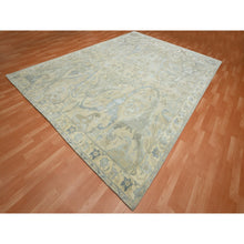 Load image into Gallery viewer, 8&#39;10&quot;x12&#39;1&quot; Papyrus White, Bijar Garus Spacious Persian Design With Soft Colors, Wool &amp; Silk, Hand Knotted, Natural Dyes, Oriental Rug FWR453822