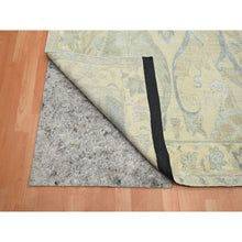 Load image into Gallery viewer, 8&#39;10&quot;x12&#39;1&quot; Papyrus White, Bijar Garus Spacious Persian Design With Soft Colors, Wool &amp; Silk, Hand Knotted, Natural Dyes, Oriental Rug FWR453822