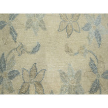 Load image into Gallery viewer, 8&#39;10&quot;x12&#39;1&quot; Papyrus White, Bijar Garus Spacious Persian Design With Soft Colors, Wool &amp; Silk, Hand Knotted, Natural Dyes, Oriental Rug FWR453822