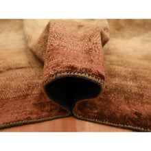 Load image into Gallery viewer, 9&#39;x12&#39;1&quot; Shades Of Brown, Rothko Inspired, Modern, Hand Knotted, Wool &amp; Silk, Soft Pile, Oriental Rug FWR453828