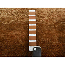 Load image into Gallery viewer, 9&#39;x12&#39;1&quot; Shades Of Brown, Rothko Inspired, Modern, Hand Knotted, Wool &amp; Silk, Soft Pile, Oriental Rug FWR453828
