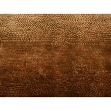 Load image into Gallery viewer, 9&#39;x12&#39;1&quot; Shades Of Brown, Rothko Inspired, Modern, Hand Knotted, Wool &amp; Silk, Soft Pile, Oriental Rug FWR453828