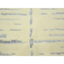 Load image into Gallery viewer, 8&#39;x9&#39;9&quot; Pristine White, Modern Design With Textured Weave, 100% Wool, Tone On Tone, Hand Knotted, Oriental Rug FWR453840