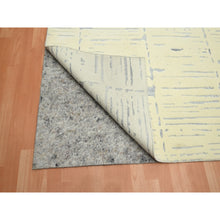 Load image into Gallery viewer, 9&#39;x12&#39; Chiffon White, Modern Design With Textured Weave, Tone On Tone, 100% Wool, Hand Knotted, Oriental Rug FWR453846