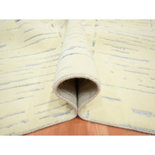 Load image into Gallery viewer, 9&#39;x12&#39; Chiffon White, Modern Design With Textured Weave, Tone On Tone, 100% Wool, Hand Knotted, Oriental Rug FWR453846