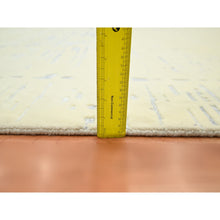 Load image into Gallery viewer, 9&#39;x12&#39; Chiffon White, Modern Design With Textured Weave, Tone On Tone, 100% Wool, Hand Knotted, Oriental Rug FWR453846