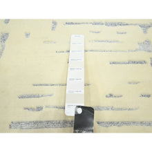 Load image into Gallery viewer, 5&#39;x7&#39; Linen White, Modern Design with Textured Weave, Tone on Tone, Hand Knotted, Pure Wool, Oriental Rug FWR453876