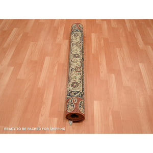 4'x6' Wine Red, Pure Silk, Tabriz Haji Jalili Paisley Design, Hand Knotted, Soft Pile, Oriental Rug FWR453882
