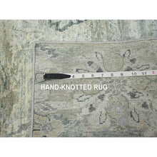 Load image into Gallery viewer, 2&#39;x3&#39;2&quot; Cloud Gray, Wool &amp; Silk, Oushak Design, Hand Knotted, Mat, Sample, Oriental Rug FWR453954