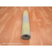 Load image into Gallery viewer, 2&#39;x3&#39;1&quot; Pink With Pastel Colors, Modern Design, Wool And Silk, Hand Knotted, Sample, Mat, Oriental Rug FWR453990