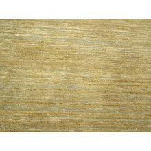 Load image into Gallery viewer, 9&#39;x12&#39;3&quot; Khaki Brown, Plain Solid Design, Silk With Textured Wool, Hand Knotted, Oriental Rug FWR454026