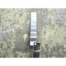 Load image into Gallery viewer, 11&#39;10&quot;x18&#39;5&quot; Shades of Gray, Wool and Real Silk, Galaxy Design with Soft Colors, Hand Knotted, XL, Oversized, Oriental Rug FWR454032