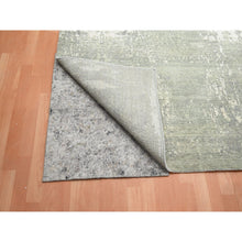 Load image into Gallery viewer, 12&#39;x18&#39; Pastel Gray, Modern Abstract Design with Soft Colors, Wool and Pure Silk, Hand Knotted, XL, Oversized, Oriental Rug FWR454038
