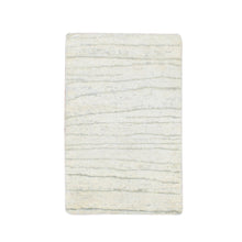 Load image into Gallery viewer, 2&#39;x3&#39; Chiffon White, Modern, Wave Design, Pure Silk, Hand Knotted, Lush and Plush, Sample, Mat, Oriental Rug FWR454254