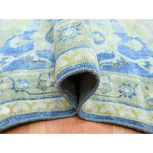 Load image into Gallery viewer, 17&#39;7&quot;x26&#39;4&quot; Admiral Blue, Wool And Silk, Distinct Abrush, Persian Repetitive Design, Shaved Low, Mansion Sized, Hand Knotted, Xl, Oriental Rug FWR454398