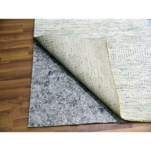 Load image into Gallery viewer, 15&#39;x20&#39; Nacre White, Modern Grass Design, Hand Knotted Extra Soft Wool, Organic Sustainable Textile, Oversized Tone On Tone Oriental Rug FWR456024