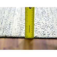 Load image into Gallery viewer, 15&#39;x20&#39; Nacre White, Modern Grass Design, Hand Knotted Extra Soft Wool, Organic Sustainable Textile, Oversized Tone On Tone Oriental Rug FWR456024