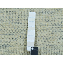 Load image into Gallery viewer, 2&#39;7&quot;x26&#39;1&quot; Alabaster White, All Wool With Modern Grass Design, Tone On Tone, Hand Knotted Organic Sustainable Textile, Xl Runner Oriental Rug FWR456174