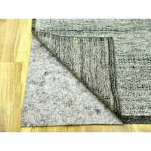 Load image into Gallery viewer, 12&#39;2&quot;x15&#39; Stone Gray With Charcoal Black, Hand Knotted, Oxidized And Distressed Grass Design, Oversized, Oriental Rug FWR456402
