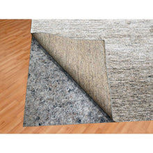 Load image into Gallery viewer, 9&#39;1&quot;x11&#39;10&quot; Warm Taupe, Plain Solid Design, Soft To The Touch, Pure Sari Silk, Hand Knotted, Oriental Rug FWR456426