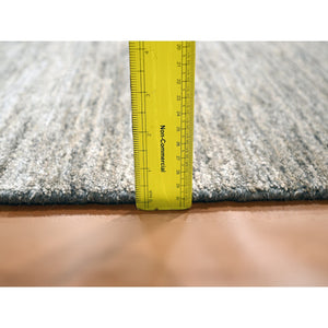 9'1"x11'10" Warm Taupe, Plain Solid Design, Soft To The Touch, Pure Sari Silk, Hand Knotted, Oriental Rug FWR456426