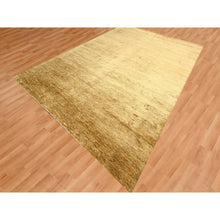 Load image into Gallery viewer, 9&#39;x12&#39;1&quot; Copper Brown, Plain Solid Design, Soft To The Touch, Pure Sari Silk, Lush And Plush, Hand Knotted, Oriental Rug FWR456432