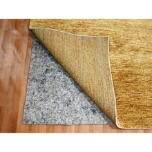 Load image into Gallery viewer, 9&#39;x12&#39;1&quot; Copper Brown, Plain Solid Design, Soft To The Touch, Pure Sari Silk, Lush And Plush, Hand Knotted, Oriental Rug FWR456432