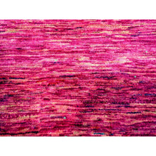 Load image into Gallery viewer, 9&#39;x12&#39;3&quot; Fuscia Pink, Plain Solid Design, Pure Sari Silk, Hand Knotted, Soft To The Touch, Oriental Rug FWR456450