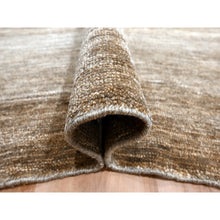 Load image into Gallery viewer, 9&#39;4&quot;x12&#39;4&quot; Shades Of Brown, Densely Woven, Modern Plain Design, 100% Wool, Borderless, Hand Knotted, Oriental Rug FWR456468
