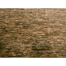 Load image into Gallery viewer, 9&#39;4&quot;x12&#39;4&quot; Shades Of Brown, Densely Woven, Modern Plain Design, 100% Wool, Borderless, Hand Knotted, Oriental Rug FWR456468