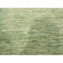 Load image into Gallery viewer, 9&#39;4&quot;x12&#39;4&quot; Mist Green, Modern Plain Design, Borderless, Pure Wool, Hand Knotted, Oriental Rug FWR456480
