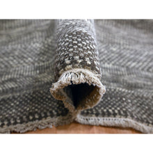 Load image into Gallery viewer, 8&#39;x10&#39; Mocha Brown, Modern Grass Design, Hand Knotted, Borderless, Undyed Natural Wool, Lush And Plush, Tone On Tone, Oriental Rug FWR456504