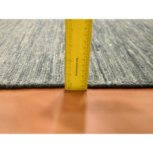 Load image into Gallery viewer, 2&#39;x3&#39; Shades Of Gray, Plain Solid Design, Pure Wool, Sample, Strike Off, Hand Knotted, Mat, Oriental Rug FWR456528