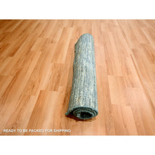 Load image into Gallery viewer, 2&#39;x3&#39; Shades Of Gray, Plain Solid Design, Pure Wool, Sample, Strike Off, Hand Knotted, Mat, Oriental Rug FWR456528