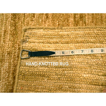 Load image into Gallery viewer, 2&#39;x3&#39; Honey Brown, Pure Wool, Plain Solid Design, Sample, Strike Off, Hand Knotted, Mat, Oriental Rug FWR456546