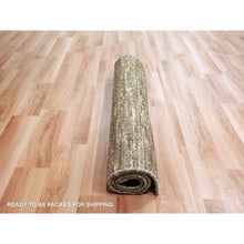 Load image into Gallery viewer, 2&#39;x3&#39; Coffee Brown, Pure Wool, Sample, Strike Off, Hand Knotted, Modern Plain Solid Design, Mat, Oriental Rug FWR456558