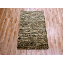 Load image into Gallery viewer, 2&#39;x3&#39; Mocha Brown, Plain Solid Design, Pure Wool, Sample, Strike Off, Hand Knotted, Mat, Oriental Rug FWR456564