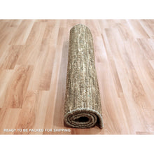 Load image into Gallery viewer, 2&#39;x3&#39; Mocha Brown, Plain Solid Design, Pure Wool, Sample, Strike Off, Hand Knotted, Mat, Oriental Rug FWR456564
