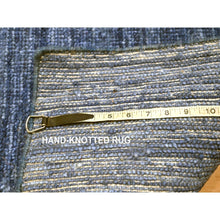 Load image into Gallery viewer, 2&#39;x3&#39; Imperial Blue, Hand Knotted, Modern Plain Solid Design, Pure Wool, Sample, Strike Off, Mat, Oriental Rug FWR456576